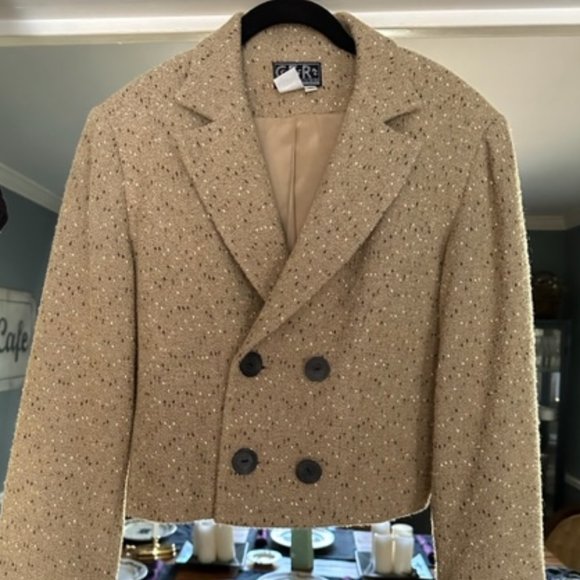 Christian Francis Roth Vintage Cropped Double Breasted Blazer/Jacket - Rare - Picture 6 of 8